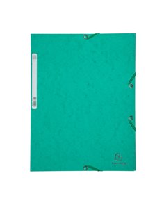 CARTELLA CON ELASTICO 24x32CM VERDE CARTONCINO LUSTRE' 425gr 55503E EXACOMPTA CARTELLE CON ELASTICO