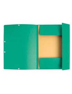 CARTELLA CON ELASTICO 24x32CM VERDE CARTONCINO LUSTRE' 425gr 55503E EXACOMPTA CARTELLE CON ELASTICO 2