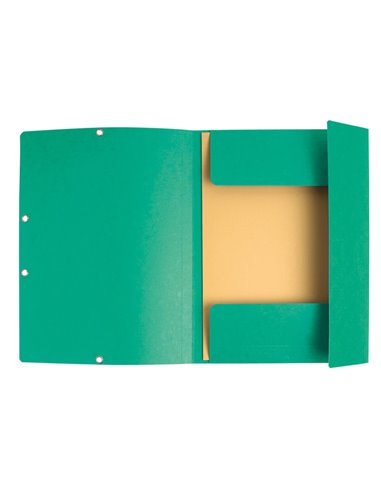 CARTELLA CON ELASTICO 24x32CM VERDE CARTONCINO LUSTRE' 425gr 55503E EXACOMPTA CARTELLE CON ELASTICO
