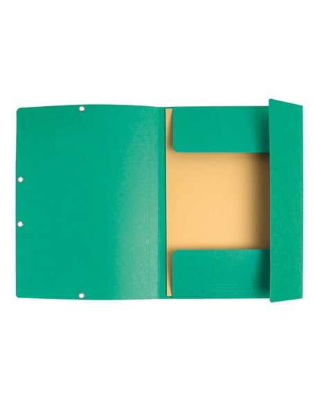 CARTELLA CON ELASTICO 24x32CM VERDE CARTONCINO LUSTRE' 425gr 55503E EXACOMPTA CARTELLE CON ELASTICO