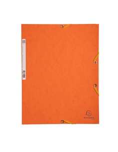 CARTELLA CON ELASTICO 24x32CM ARANCIO CARTONCINO LUSTRE' 425gr 55504E