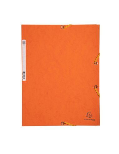 CARTELLA CON ELASTICO 24x32CM ARANCIO CARTONCINO LUSTRE' 425gr 55504E