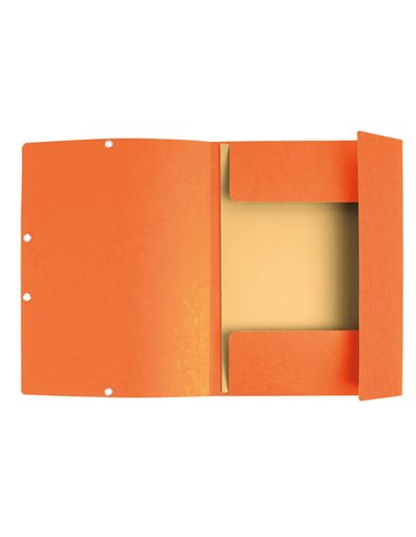 CARTELLA CON ELASTICO 24x32CM ARANCIO CARTONCINO LUSTRE' 425gr 55504E