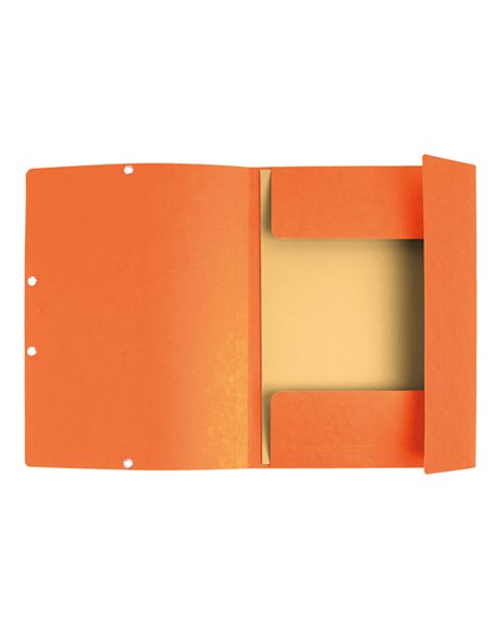 CARTELLA CON ELASTICO 24x32CM ARANCIO CARTONCINO LUSTRE' 425gr 55504E