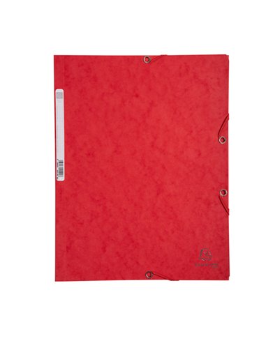 CARTELLA CON ELASTICO 24x32CM ROSSO CARTONCINO LUSTRE' 425gr 55505E EXACOMPTA CARTELLE CON ELASTICO