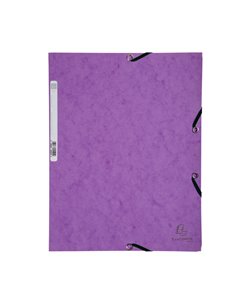 CARTELLA CON ELASTICO 24x32CM VIOLA CARTONCINO LUSTRE' 425gr 55508E EXACOMPTA CARTELLE CON ELASTICO