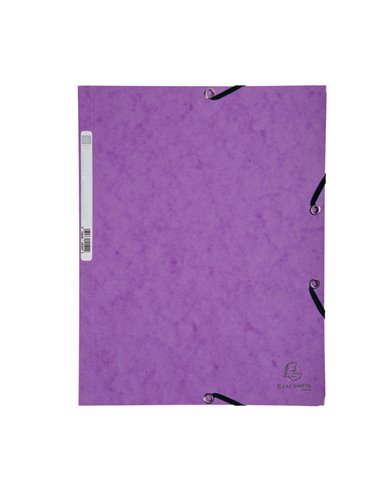 CARTELLA CON ELASTICO 24x32CM VIOLA CARTONCINO LUSTRE' 425gr 55508E EXACOMPTA CARTELLE CON ELASTICO