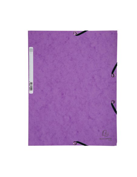CARTELLA CON ELASTICO 24x32CM VIOLA CARTONCINO LUSTRE' 425gr 55508E EXACOMPTA CARTELLE CON ELASTICO