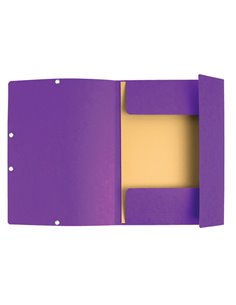 CARTELLA CON ELASTICO 24x32CM VIOLA CARTONCINO LUSTRE' 425gr 55508E EXACOMPTA CARTELLE CON ELASTICO 2