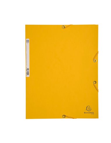 CARTELLA CON ELASTICO 24x32CM GIALLO CARTONCINO LUSTRE' 425gr 55509E EXACOMPTA CARTELLE CON ELASTICO