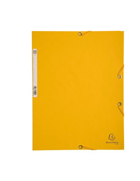 CARTELLA CON ELASTICO 24x32CM GIALLO CARTONCINO LUSTRE' 425gr 55509E EXACOMPTA CARTELLE CON ELASTICO