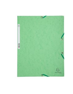 CARTELLA CON ELASTICO 24x32CM VERDE TIGLIO CARTONCINO LUSTRE' 425gr 55513E EXACOMPTA CARTELLE CON ELASTICO