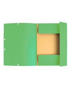 CARTELLA CON ELASTICO 24x32CM VERDE TIGLIO CARTONCINO LUSTRE' 425gr 55513E EXACOMPTA CARTELLE CON ELASTICO 2
