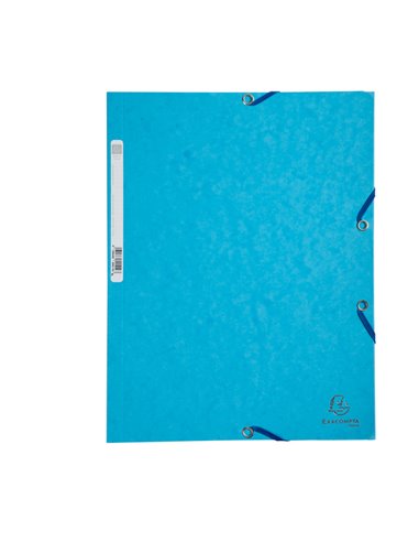 CARTELLA CON ELASTICO 24x32CM TURCHESE CARTONCINO LUSTRE' 425gr 55519E EXACOMPTA CARTELLE CON ELASTICO