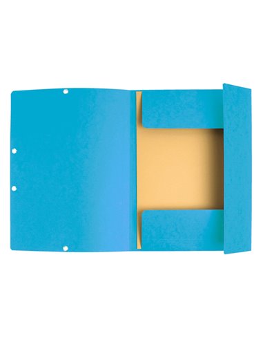 CARTELLA CON ELASTICO 24x32CM TURCHESE CARTONCINO LUSTRE' 425gr 55519E EXACOMPTA CARTELLE CON ELASTICO