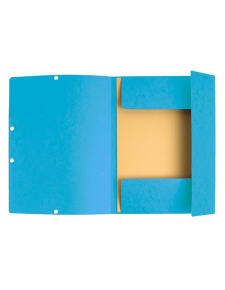 CARTELLA CON ELASTICO 24x32CM TURCHESE CARTONCINO LUSTRE' 425gr 55519E EXACOMPTA CARTELLE CON ELASTICO