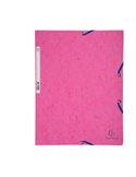 CARTELLA CON ELASTICO 24x32CM ROSA CARTONCINO LUSTRE' 425gr 55520E
