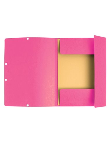 CARTELLA CON ELASTICO 24x32CM ROSA CARTONCINO LUSTRE' 425gr 55520E