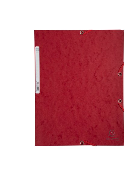 CARTELLA CON ELASTICO 24x32CM ROSSO CILIEGIA CARTONCINO LUSTRE' 425gr 55525E EXACOMPTA CARTELLE CON ELASTICO