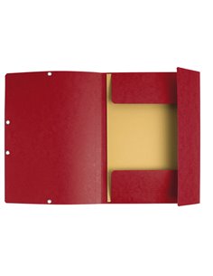 CARTELLA CON ELASTICO 24x32CM ROSSO CILIEGIA CARTONCINO LUSTRE' 425gr 55525E EXACOMPTA CARTELLE CON ELASTICO 2