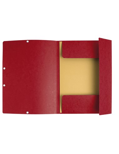 CARTELLA CON ELASTICO 24x32CM ROSSO CILIEGIA CARTONCINO LUSTRE' 425gr 55525E EXACOMPTA CARTELLE CON ELASTICO