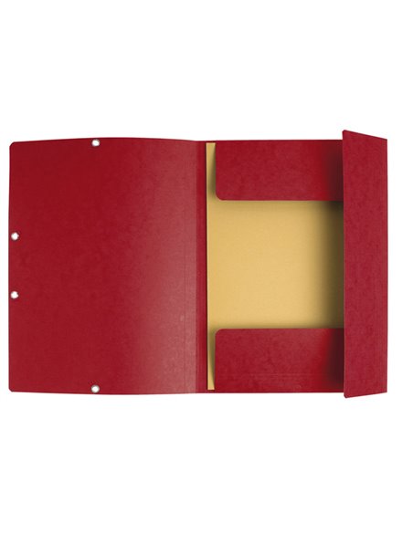 CARTELLA CON ELASTICO 24x32CM ROSSO CILIEGIA CARTONCINO LUSTRE' 425gr 55525E EXACOMPTA CARTELLE CON ELASTICO