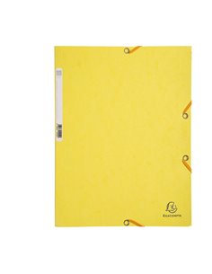 CARTELLA CON ELASTICO 24x32CM GIALLO LIMONE CARTONCINO LUSTRE' 425gr 55529E EXACOMPTA CARTELLE CON ELASTICO
