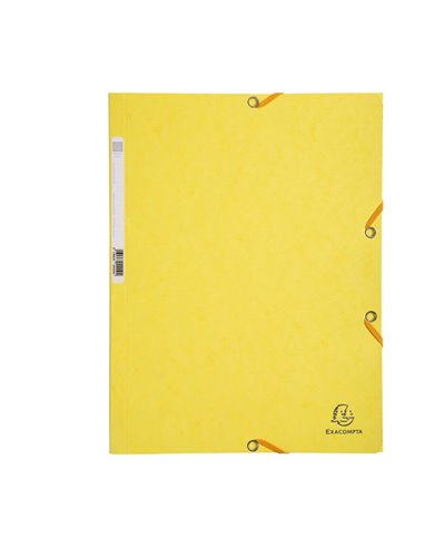 CARTELLA CON ELASTICO 24x32CM GIALLO LIMONE CARTONCINO LUSTRE' 425gr 55529E EXACOMPTA CARTELLE CON ELASTICO