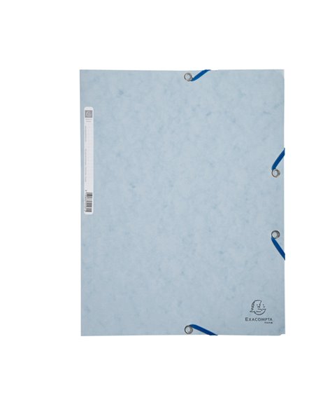 CARTELLA CON ELASTICO 24x32CM GRIGIO CHIARO CARTONCINO LUSTRE' 425gr 55531E EXACOMPTA CARTELLE CON ELASTICO