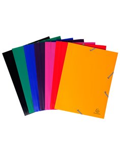 CARTELLA PPL CON ELASTICO 24x32CM NERO EXACOMPTA 55901E EXACOMPTA CARTELLINE IN PLASTICA CON ELASTICO