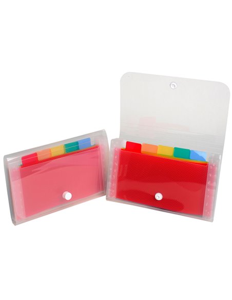 CLASSIFICATORE A 6 TASCHE 11x18cm IN PPL CRYSTAL 55498E EXACOMPTA CLASSIFICATORI