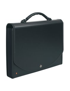 CLASSIFICATORE A 13 TASCHE 33x26cm IN PPL NERO EXACASE 55934E