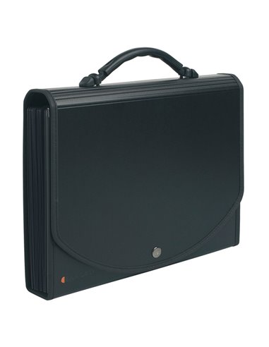 CLASSIFICATORE A 13 TASCHE 33x26cm IN PPL NERO EXACASE 55934E