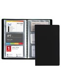 PORTABIGLIETTI VISITA 20 BUSTE A 3 TASCHE 12,5x20,5cm NERO FAVORIT 100460549