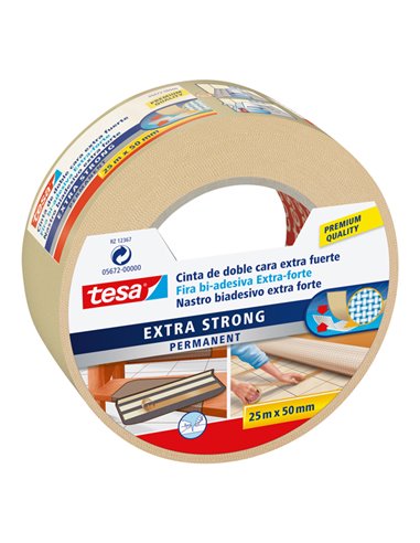 NASTRO BIADESIVO 50mmx25mt Extra-forte Tesa 05672-00000-12 TESA NASTRI BIADESIVI