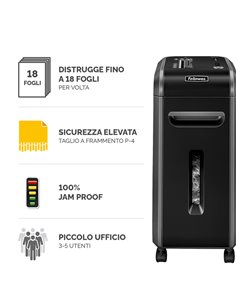 DISTRUGGIDOCUMENTI A FRAMMENTI 99Ci FELLOWES 4691001 FELLOWES A FRAMMENTI E MICROFRAMMENTI 2
