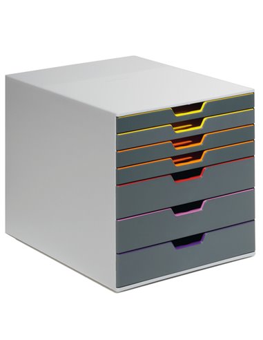 CASSETTIERA A 7 CASSETTI VARICOLOR DURABLE 7607-27 DURABLE CASSETTIERE DA SCRIVANIA