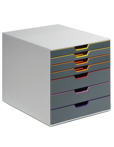 CASSETTIERA A 7 CASSETTI VARICOLOR DURABLE 7607-27 DURABLE CASSETTIERE DA SCRIVANIA