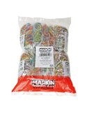 10 SACCHETTI da 100g di ELASTICO GOMMA MISURE e COLORI ASSORT. Markin Y525ASS100