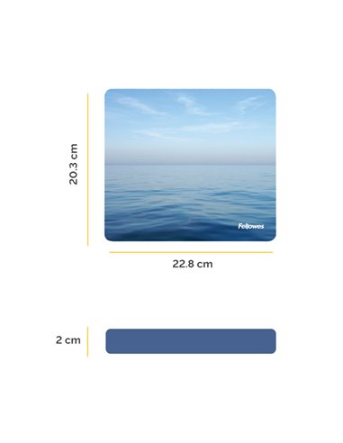 MOUSEPAD OCEANO ecologici Earth Series™ Fellowes 5903901 FELLOWES MOUSEPAD E POGGIAPOLSI