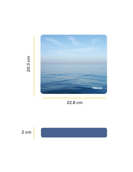 MOUSEPAD OCEANO ecologici Earth Series™ Fellowes 5903901 FELLOWES MOUSEPAD E POGGIAPOLSI