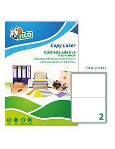 Etichetta adesiva LP4W bianca 100fg A4 200x142mm (2et/fg) Laser Tico LP4W-200142 TICO ETICHETTE CARTA COPY-LASER-INKJET