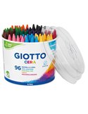 BARATTOLO 96 PASTELLI CERA 90mm ø 8.5mm GIOTTO 523600