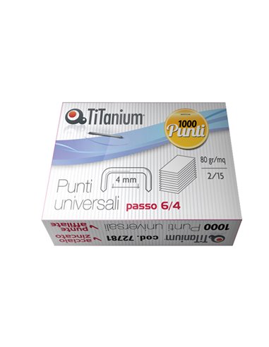 SCATOLA 1000 PUNTI UNIVERSALI TiTanium 6/4 TI1002T
