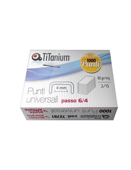 SCATOLA 1000 PUNTI UNIVERSALI TiTanium 6/4 TI1002T
