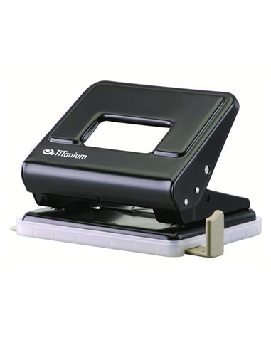 PERFORATORE 2 fori in metallo nero TiTanium TI2051N