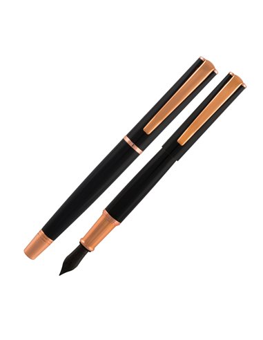 PENNA STILOGRAFICA IMPRESSA™ NERO-ROSEGOLD punta M MONTEVERDE J029860 MONTEVERDE STILOGRAFICHE