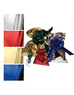 25 BUSTE REGALO IN PPL METAL LUCIDO 40x60cm ORO senza patella adesiva U-814ARRAD PNP BUSTE E FOGLI CRYSTAL