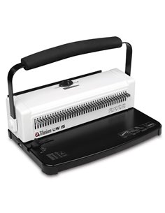 RILEGATRICE MANUALE UW15 DORSO METALLICO 34 ANELLI 3:1 TiTanium UW15