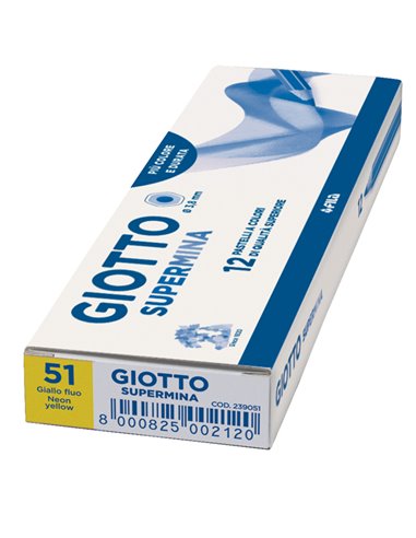 Pastello Giotto Supermina monocolore giallo fluo 51 239051 GIOTTO PASTELLI COLORATI